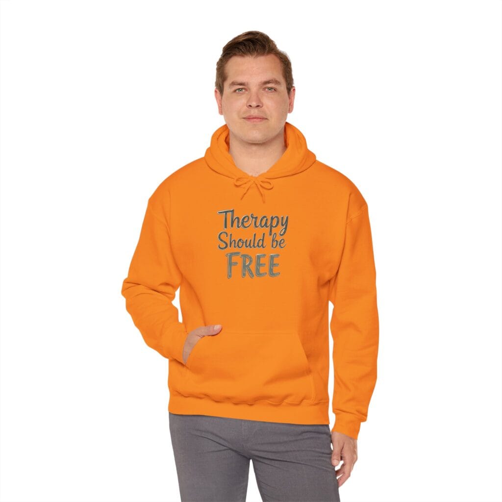 Therapy Should Be Free Hoodie 1 – Mental Health Awareness Fashion for Change - Image 16
