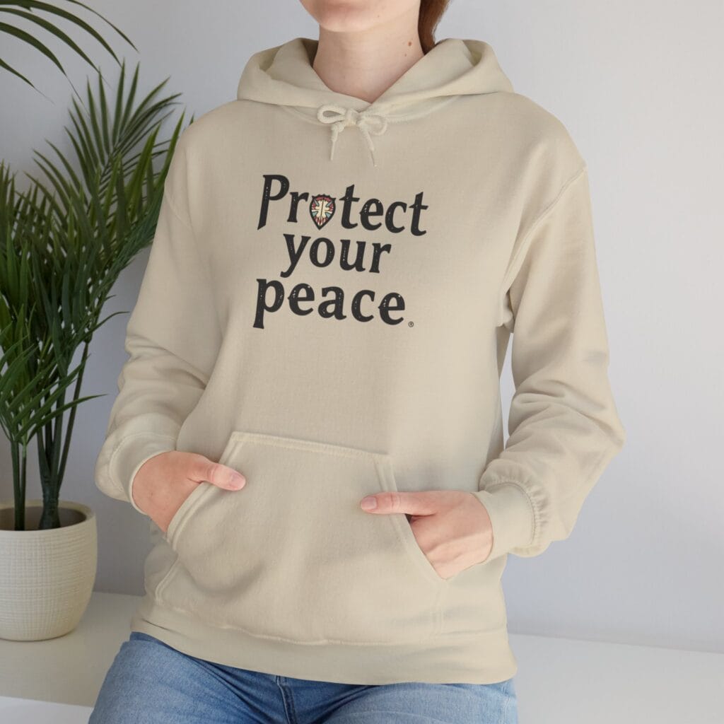 Protect Your Peace Hoodie 1 – Wear Your Emotional Armor Proudly | Mental Health Clothing - Image 9