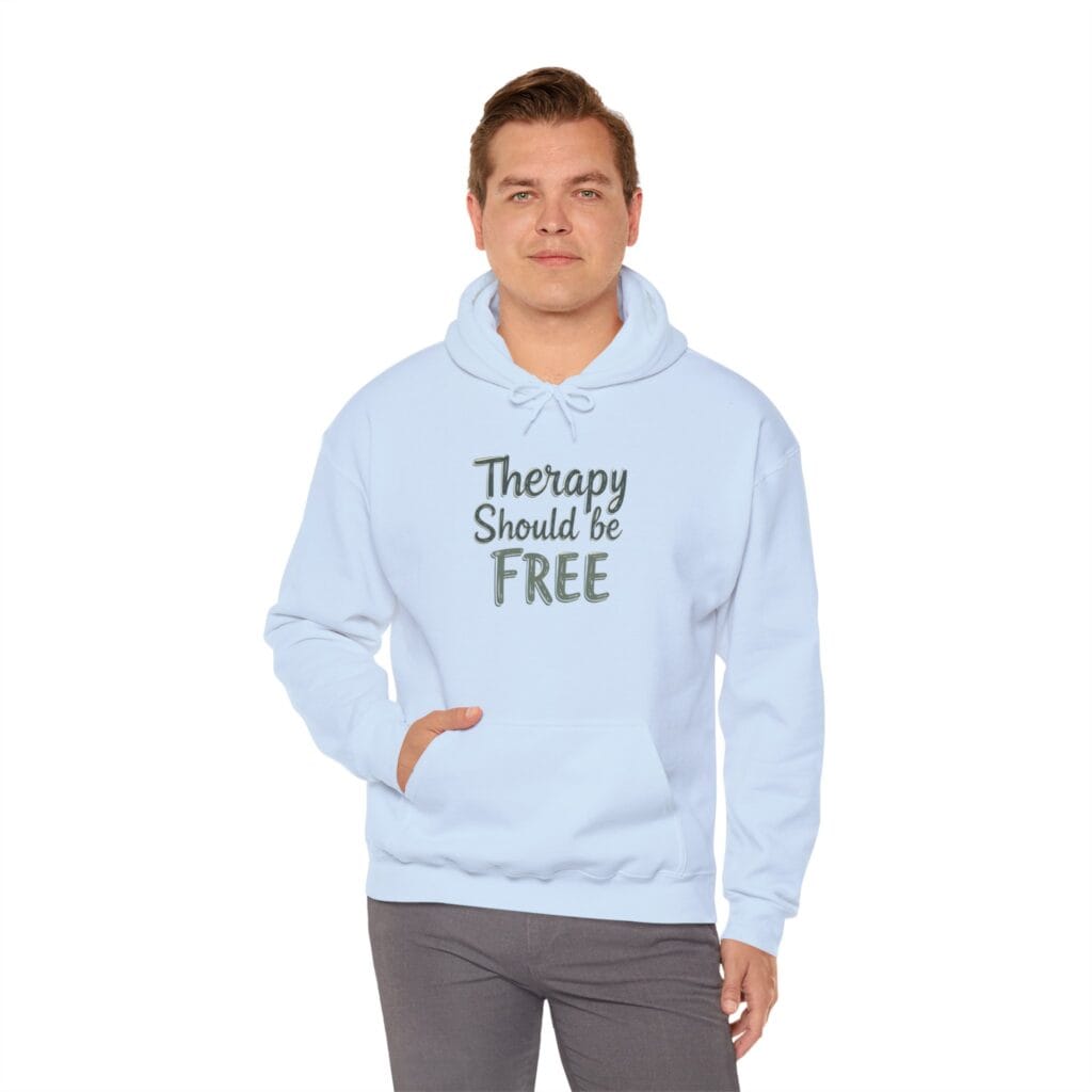 Therapy Should Be Free Hoodie 1 – Mental Health Awareness Fashion for Change - Image 20