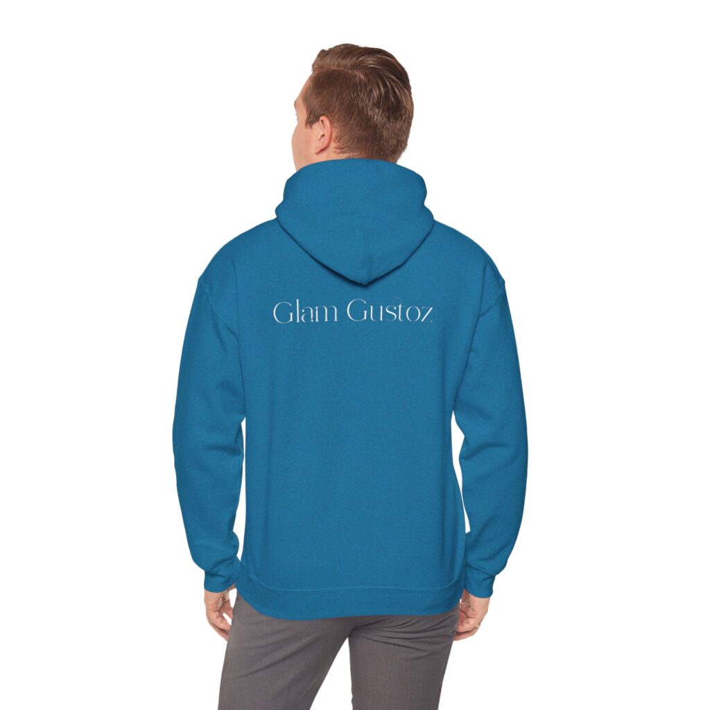 Glam Gustoz Signature Hoodie – White Edition 1 | Soft Aesthetic Self-Care Wear - Image 30