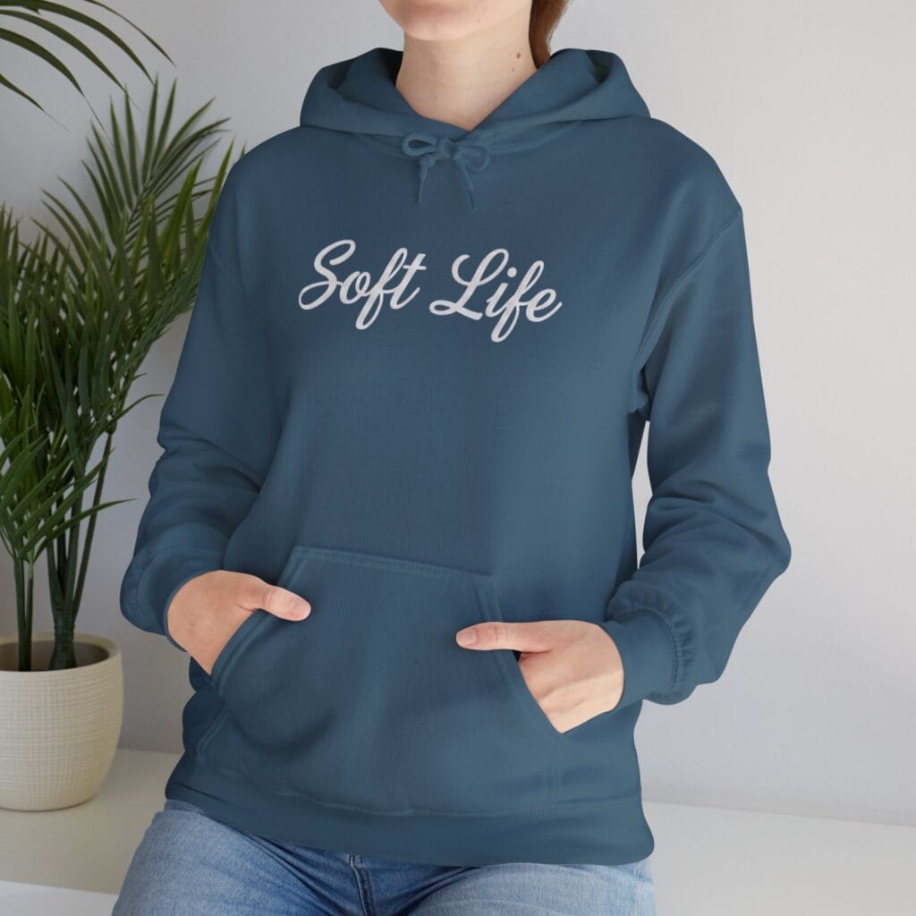 Soft Life Hoodie 1 – Self-Care Clothing for Your Healing Era | Cozy Mental Health Wear - Image 21