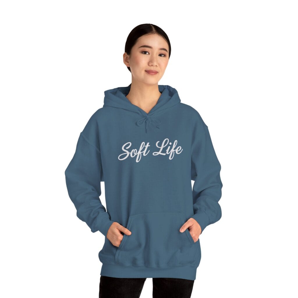 Soft Life Hoodie 1 – Self-Care Clothing for Your Healing Era | Cozy Mental Health Wear - Image 20