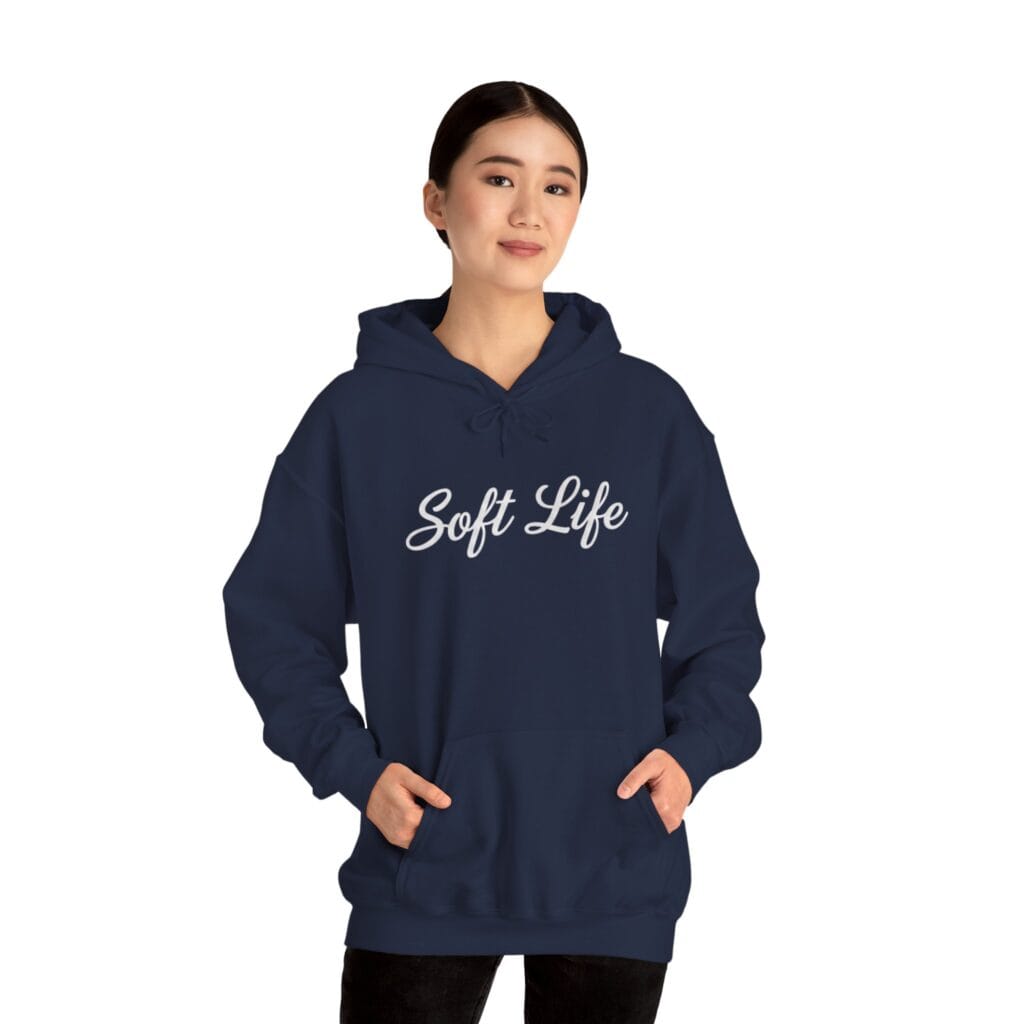 Soft Life Hoodie 1 – Self-Care Clothing for Your Healing Era | Cozy Mental Health Wear - Image 24