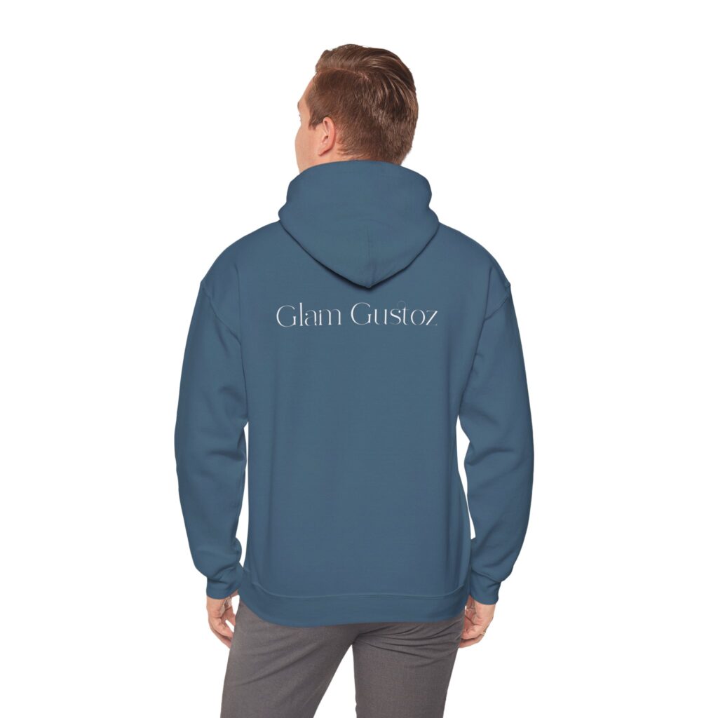 Glam Gustoz Signature Hoodie – White Edition 1 | Soft Aesthetic Self-Care Wear - Image 26