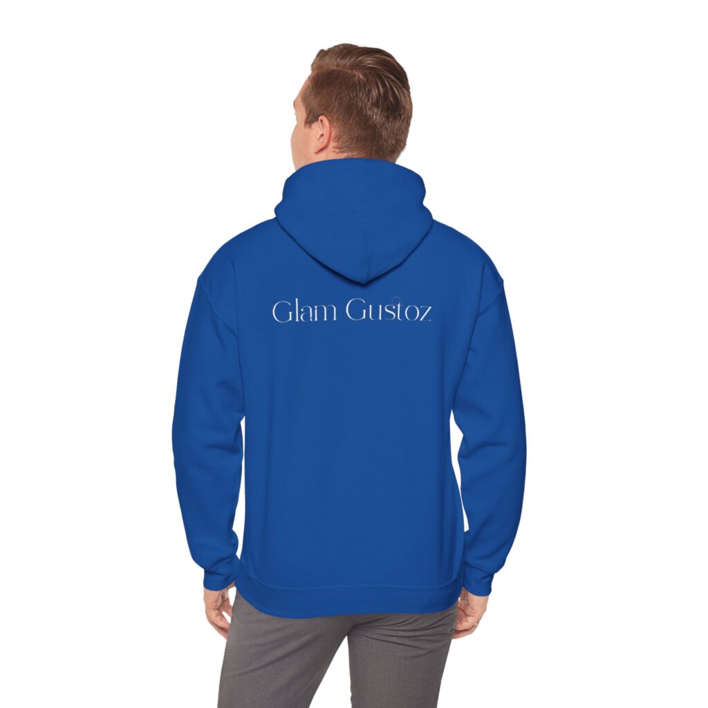 Glam Gustoz Signature Hoodie – White Edition 1 | Soft Aesthetic Self-Care Wear - Image 38