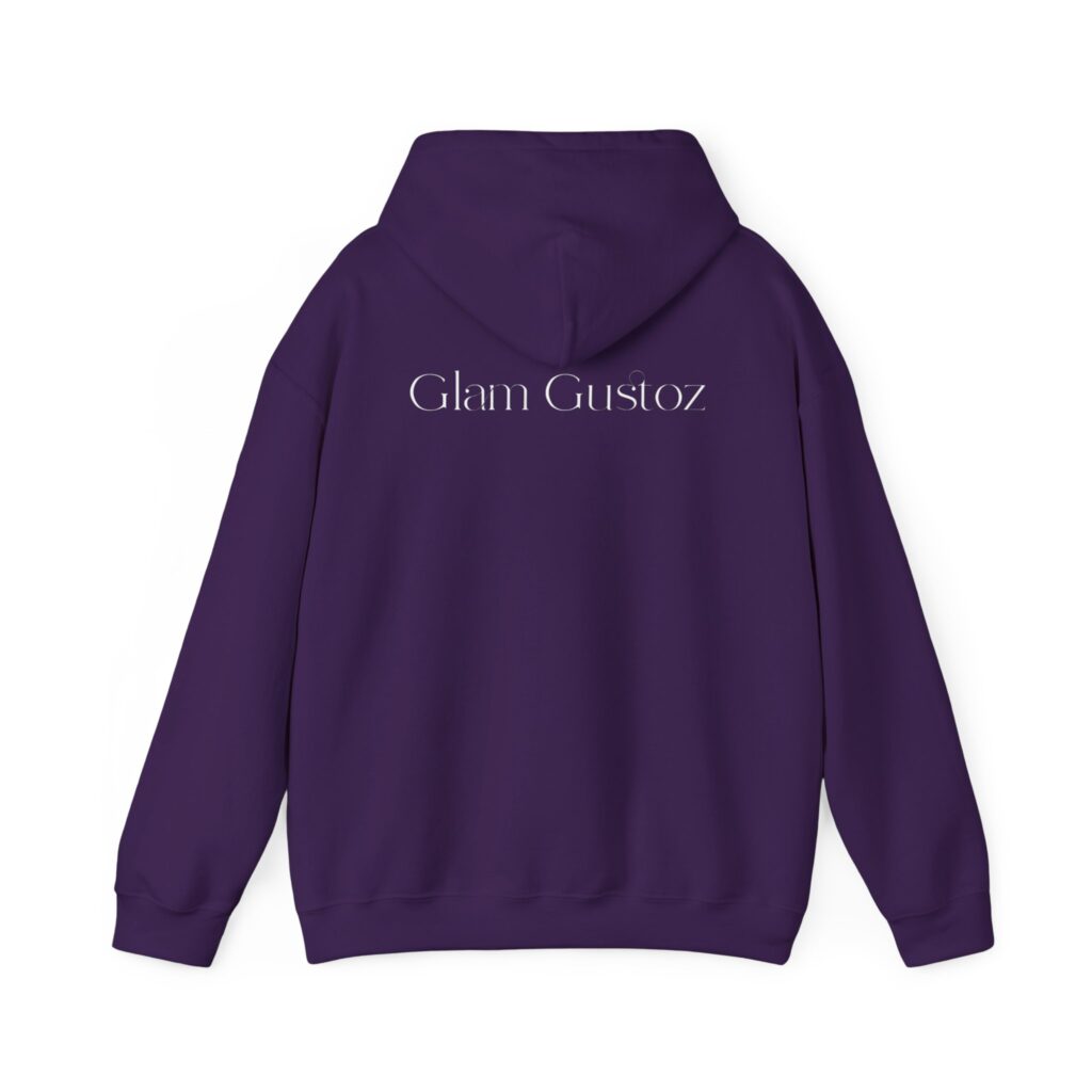 Glam Gustoz Signature Hoodie – White Edition 1 | Soft Aesthetic Self-Care Wear - Image 44