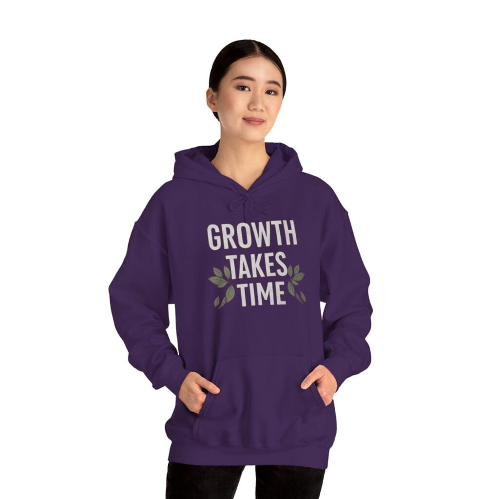Growth Takes Time Hoodie | Gentle Reminder for Your Healing Journey 1 - Image 28