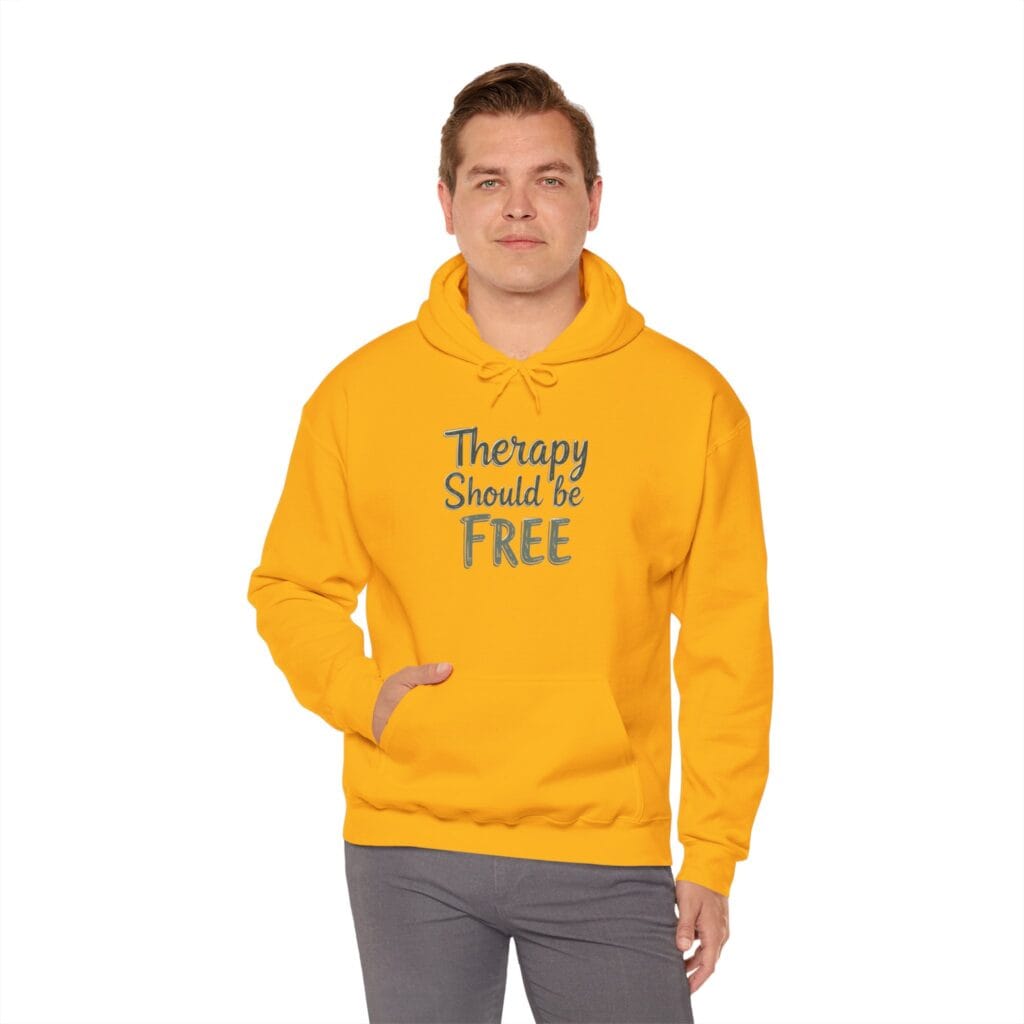 Therapy Should Be Free Hoodie 1 – Mental Health Awareness Fashion for Change - Image 12