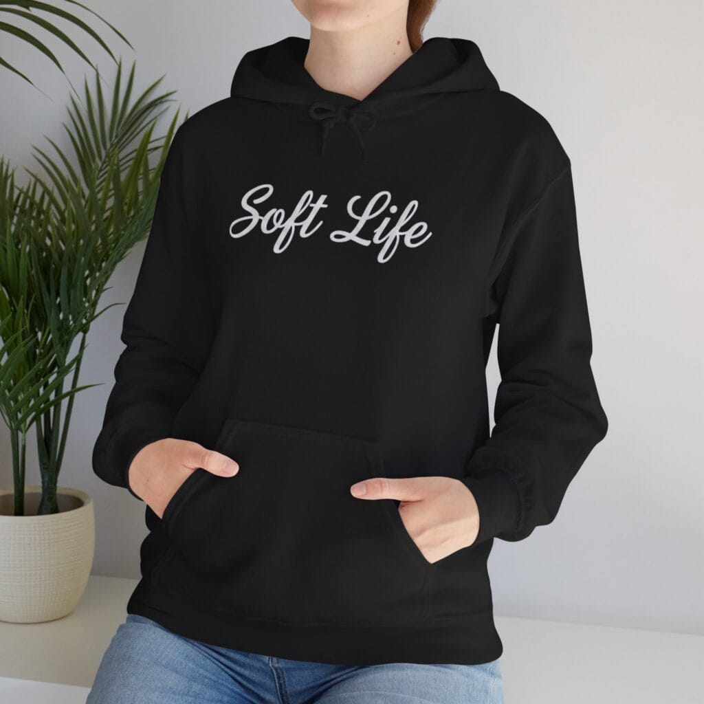 Soft Life Hoodie 1 – Self-Care Clothing for Your Healing Era | Cozy Mental Health Wear - Image 5