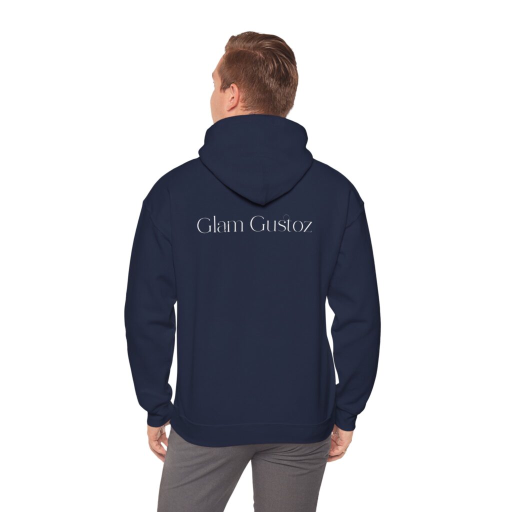 Glam Gustoz Signature Hoodie – White Edition 1 | Soft Aesthetic Self-Care Wear - Image 42