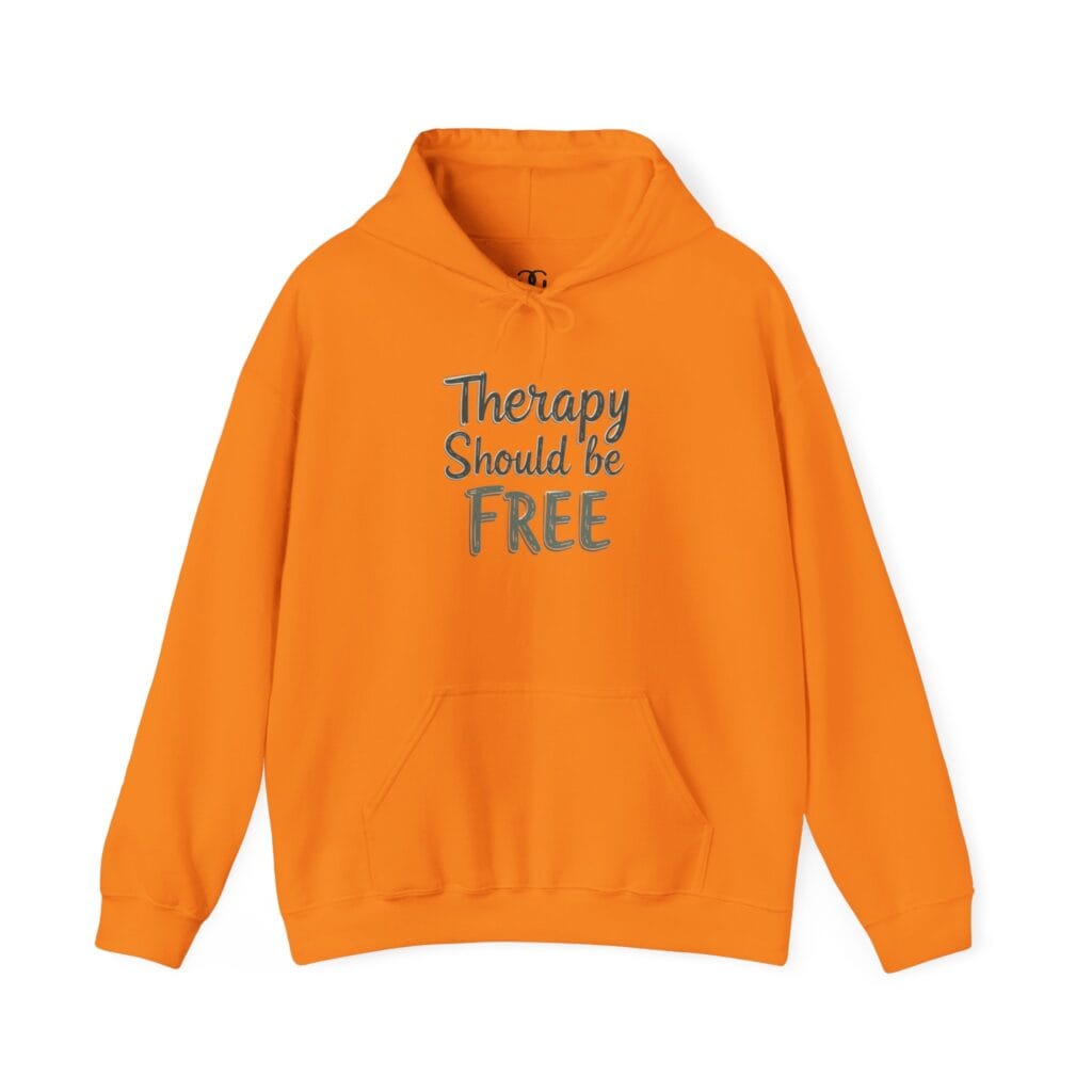 Therapy Should Be Free Hoodie 1 – Mental Health Awareness Fashion for Change - Image 14