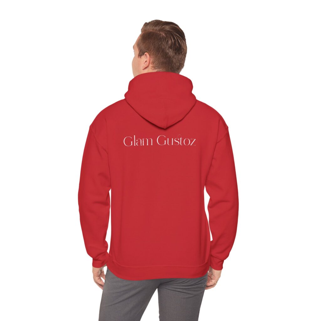Glam Gustoz Signature Hoodie – White Edition 1 | Soft Aesthetic Self-Care Wear - Image 50