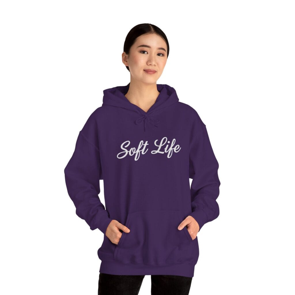 Soft Life Hoodie 1 – Self-Care Clothing for Your Healing Era | Cozy Mental Health Wear - Image 28