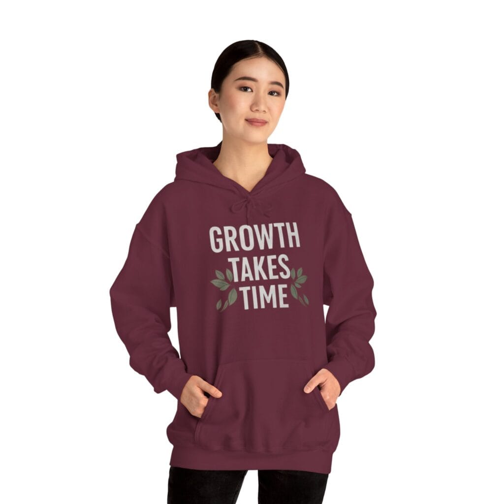 Growth Takes Time Hoodie | Gentle Reminder for Your Healing Journey 1 - Image 8