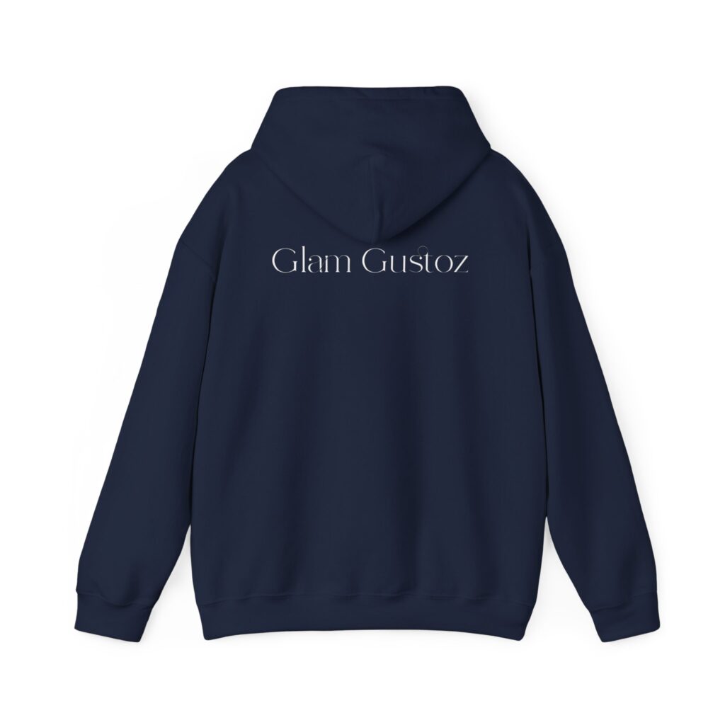 Glam Gustoz Signature Hoodie – White Edition 1 | Soft Aesthetic Self-Care Wear - Image 40