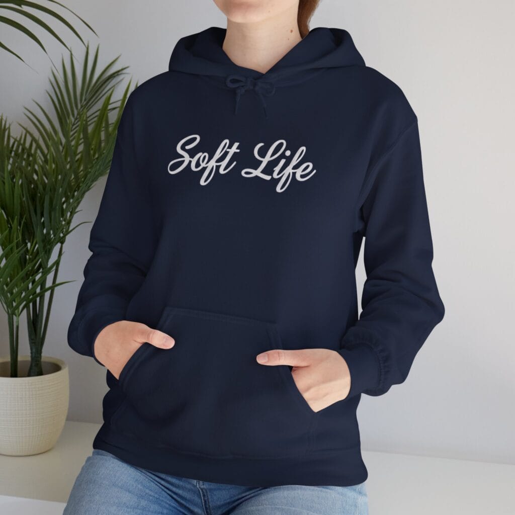 Soft Life Hoodie 1 – Self-Care Clothing for Your Healing Era | Cozy Mental Health Wear - Image 25