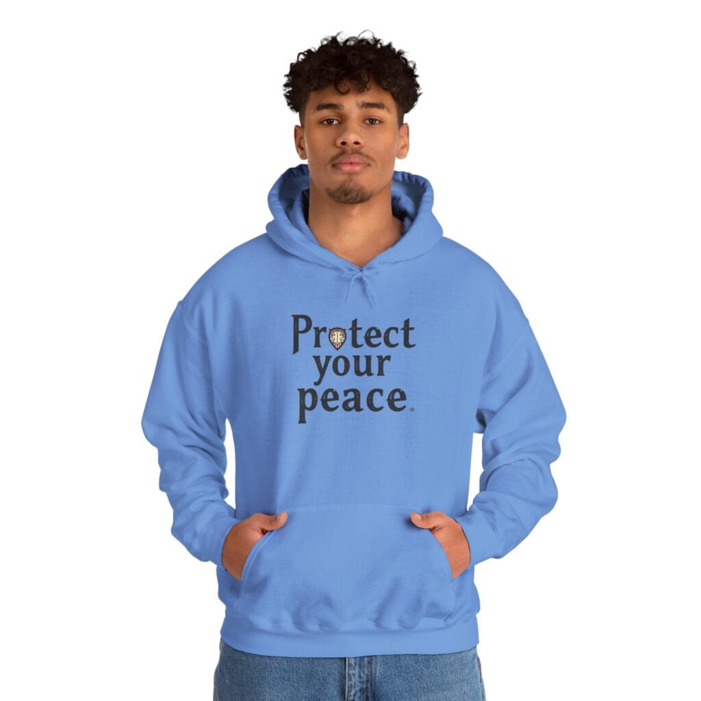 Protect Your Peace Hoodie 1 – Wear Your Emotional Armor Proudly | Mental Health Clothing - Image 16