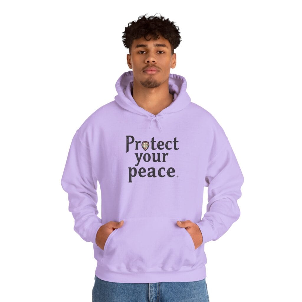 Protect Your Peace Hoodie 1 – Wear Your Emotional Armor Proudly | Mental Health Clothing - Image 20
