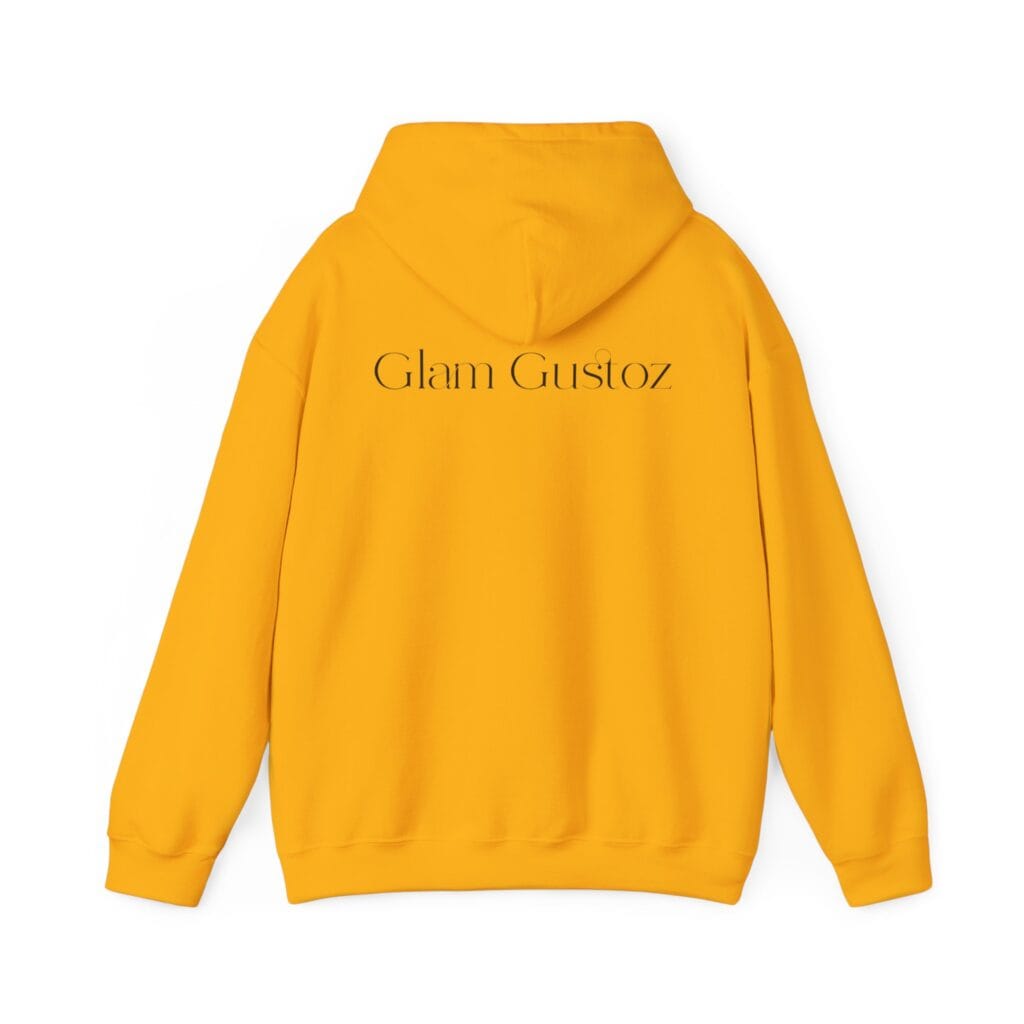Glam Gustoz Signature Hoodie – Black Edition 1 | Soft Aesthetic Self-Care Wear - Image 20