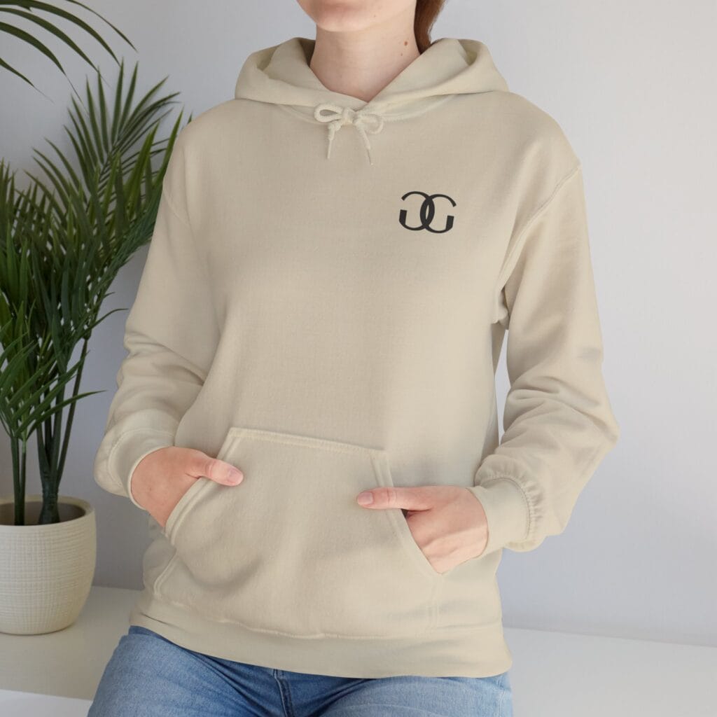 Glam Gustoz Signature Hoodie – Black Edition 1 | Soft Aesthetic Self-Care Wear - Image 4