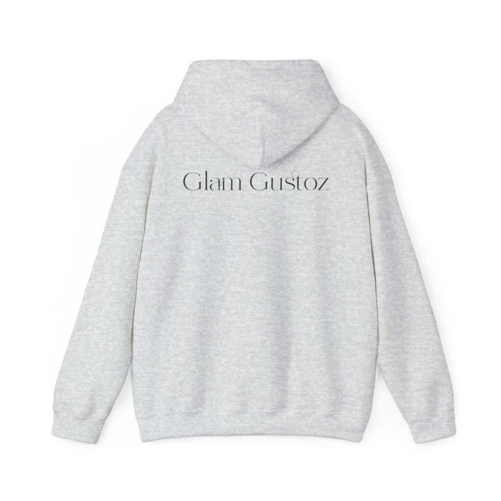 Glam Gustoz Signature Hoodie – Black Edition 1 | Soft Aesthetic Self-Care Wear - Image 12