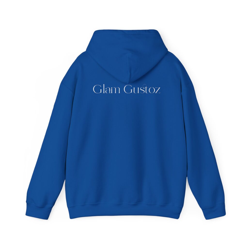 Glam Gustoz Signature Hoodie – White Edition 1 | Soft Aesthetic Self-Care Wear - Image 36