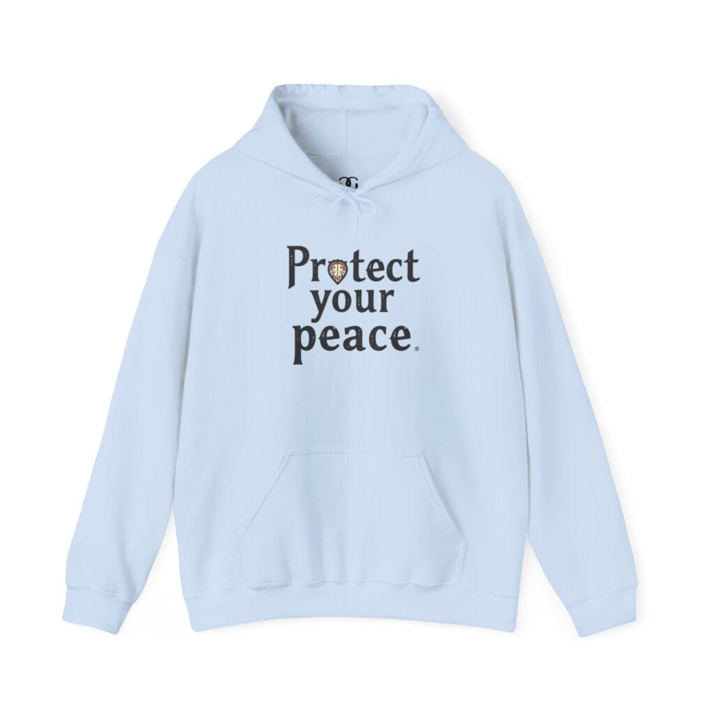 Protect Your Peace Hoodie 1 – Wear Your Emotional Armor Proudly | Mental Health Clothing - Image 10