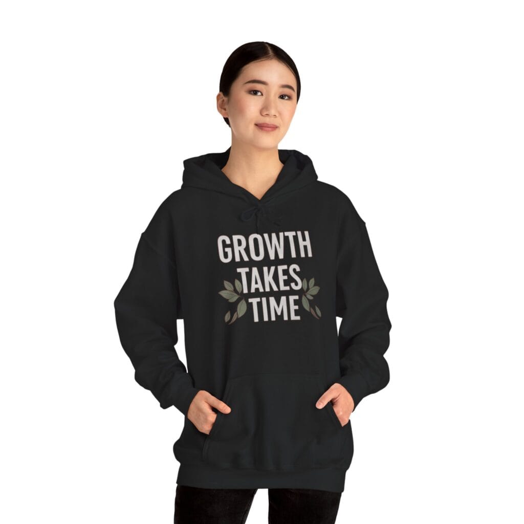 Growth Takes Time Hoodie | Gentle Reminder for Your Healing Journey 1 - Image 4