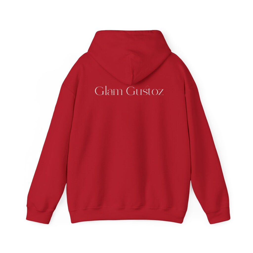 Glam Gustoz Signature Hoodie – White Edition 1 | Soft Aesthetic Self-Care Wear - Image 52