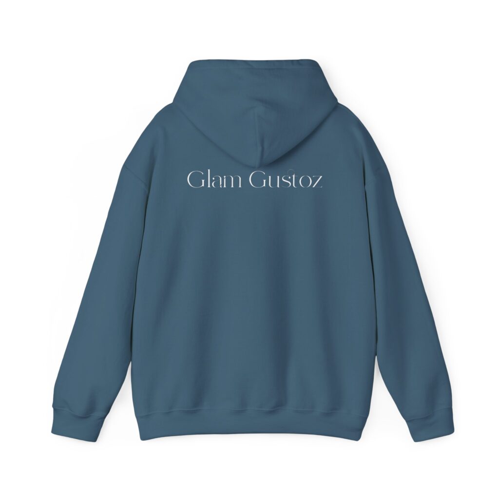 Glam Gustoz Signature Hoodie – White Edition 1 | Soft Aesthetic Self-Care Wear - Image 24