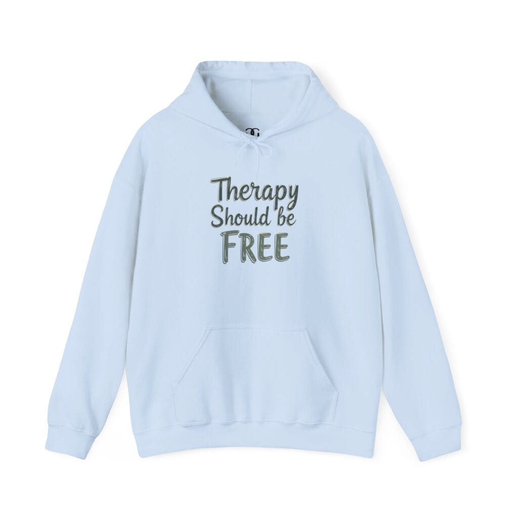 Therapy Should Be Free Hoodie 1 – Mental Health Awareness Fashion for Change - Image 18