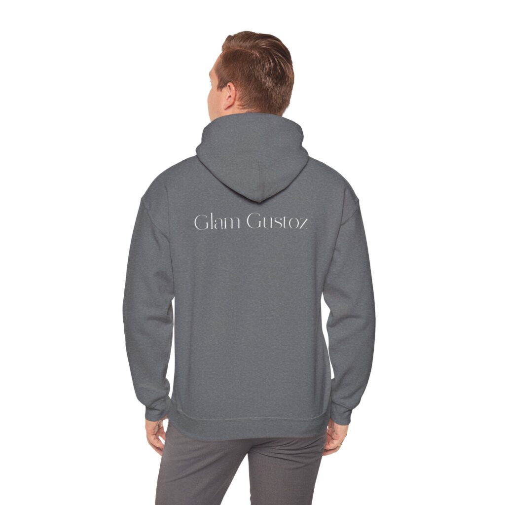Glam Gustoz Signature Hoodie – White Edition 1 | Soft Aesthetic Self-Care Wear - Image 22
