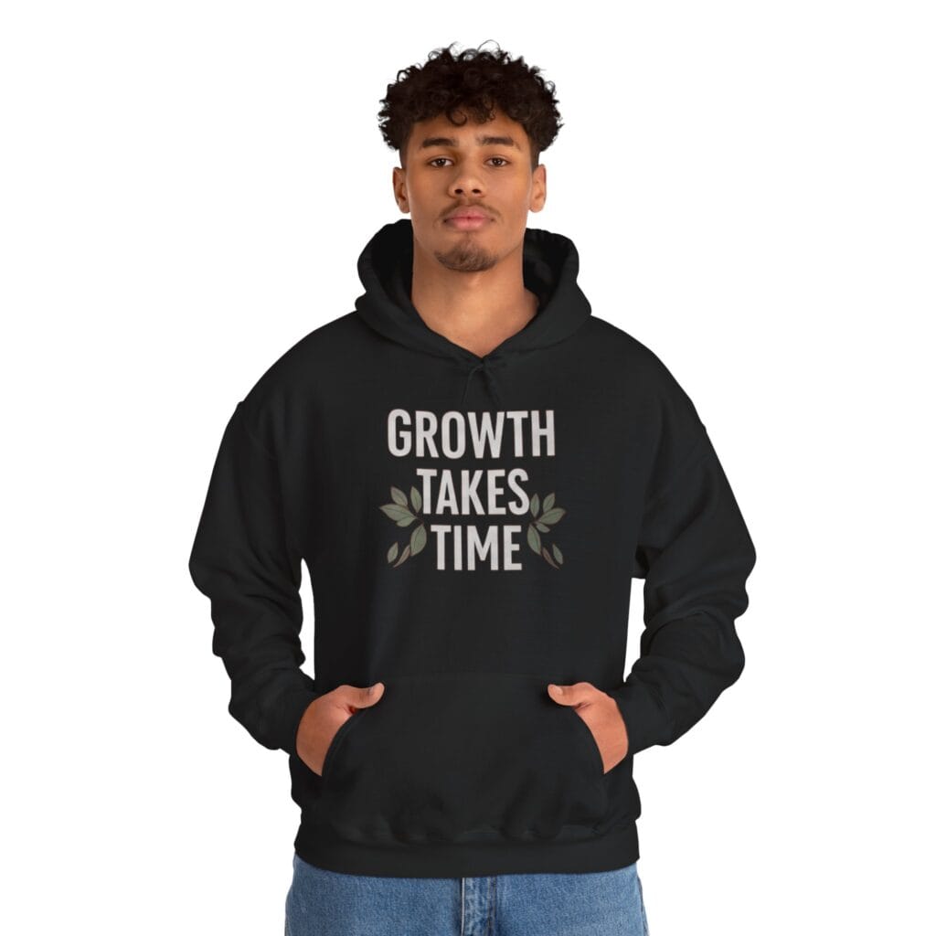 Growth Takes Time Hoodie | Gentle Reminder for Your Healing Journey 1 - Image 5