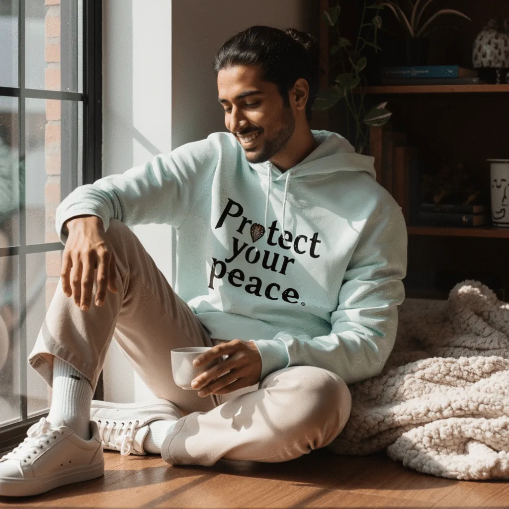 Protect Your Peace Hoodie 1 – Wear Your Emotional Armor Proudly | Mental Health Clothing