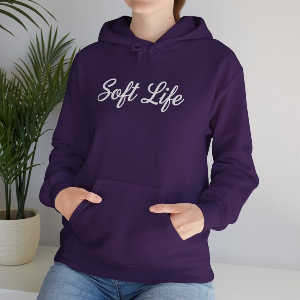 Soft Life Hoodie 1 – Self-Care Clothing for Your Healing Era | Cozy Mental Health Wear - Image 29