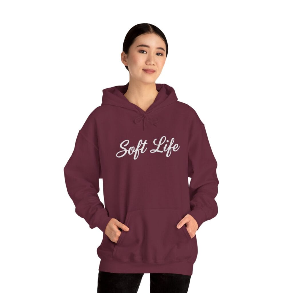 Soft Life Hoodie 1 – Self-Care Clothing for Your Healing Era | Cozy Mental Health Wear - Image 8