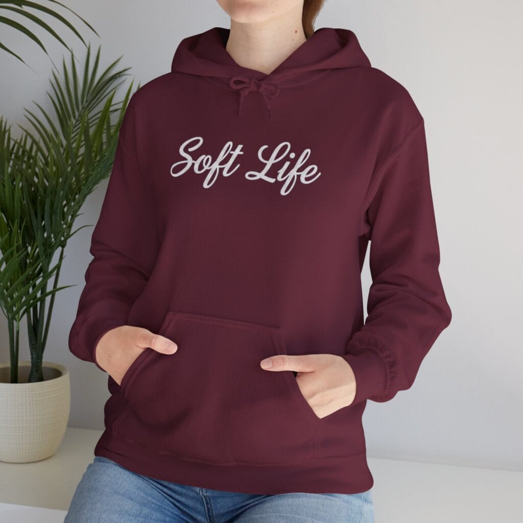 Soft Life Hoodie 1 – Self-Care Clothing for Your Healing Era | Cozy Mental Health Wear - Image 9