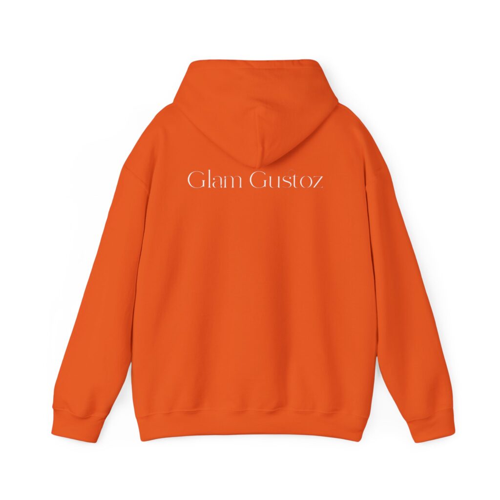 Glam Gustoz Signature Hoodie – White Edition 1 | Soft Aesthetic Self-Care Wear - Image 8