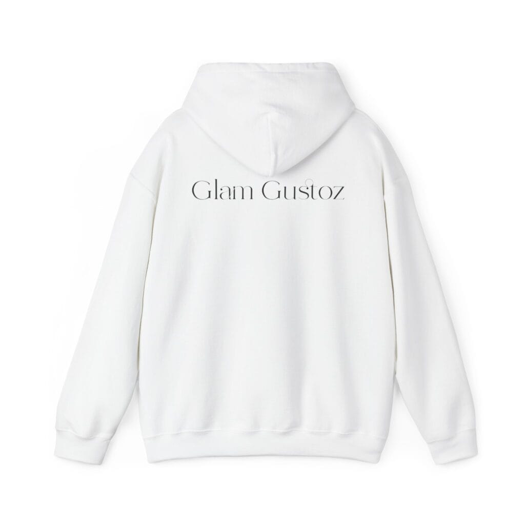 Glam Gustoz Signature Hoodie – Black Edition 1 | Soft Aesthetic Self-Care Wear - Image 7