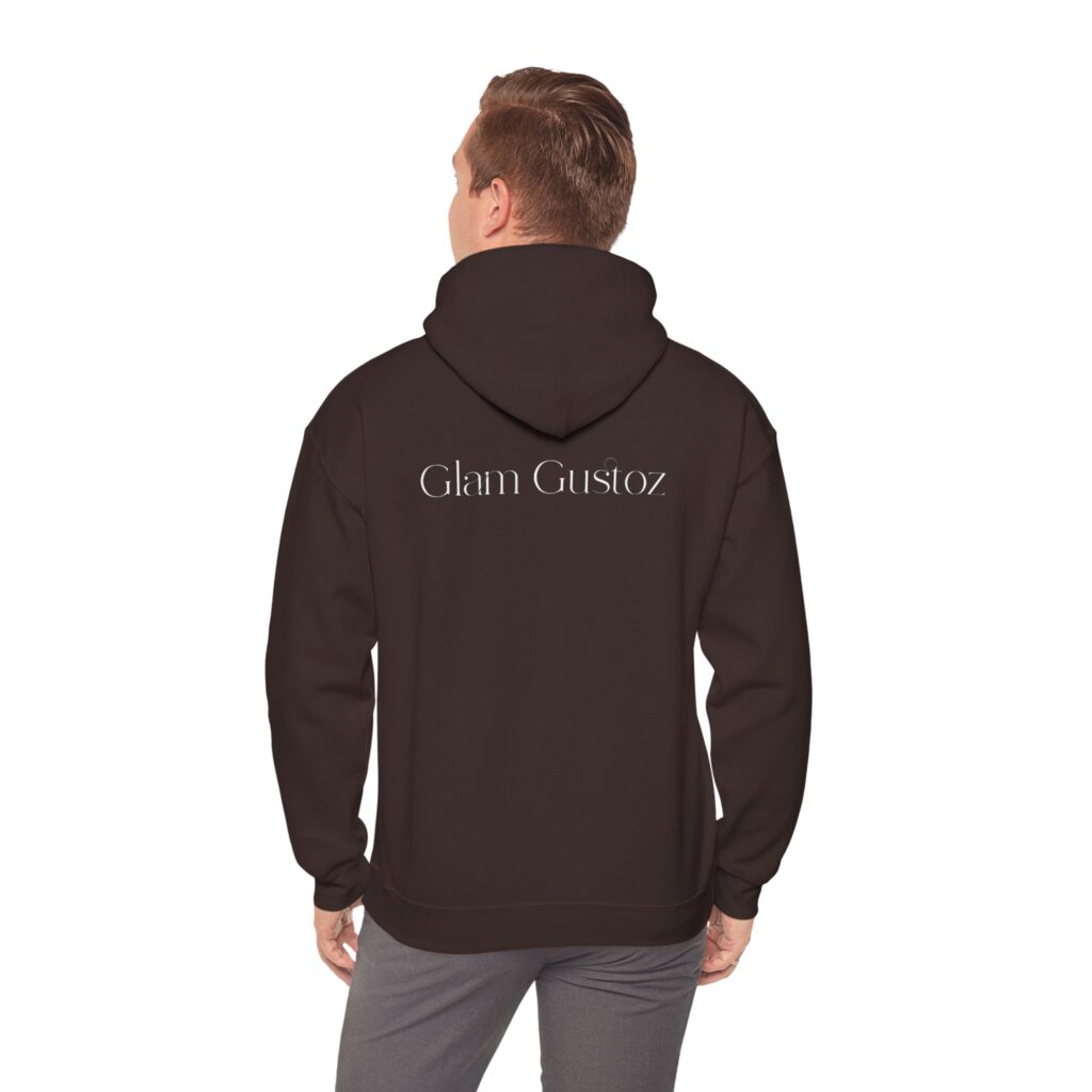Glam Gustoz Signature Hoodie – White Edition 1 | Soft Aesthetic Self-Care Wear - Image 18