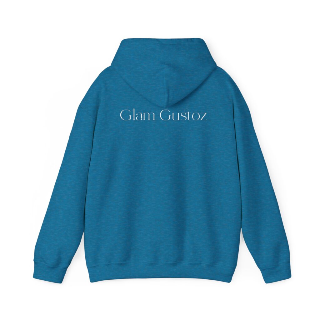 Glam Gustoz Signature Hoodie – White Edition 1 | Soft Aesthetic Self-Care Wear - Image 28