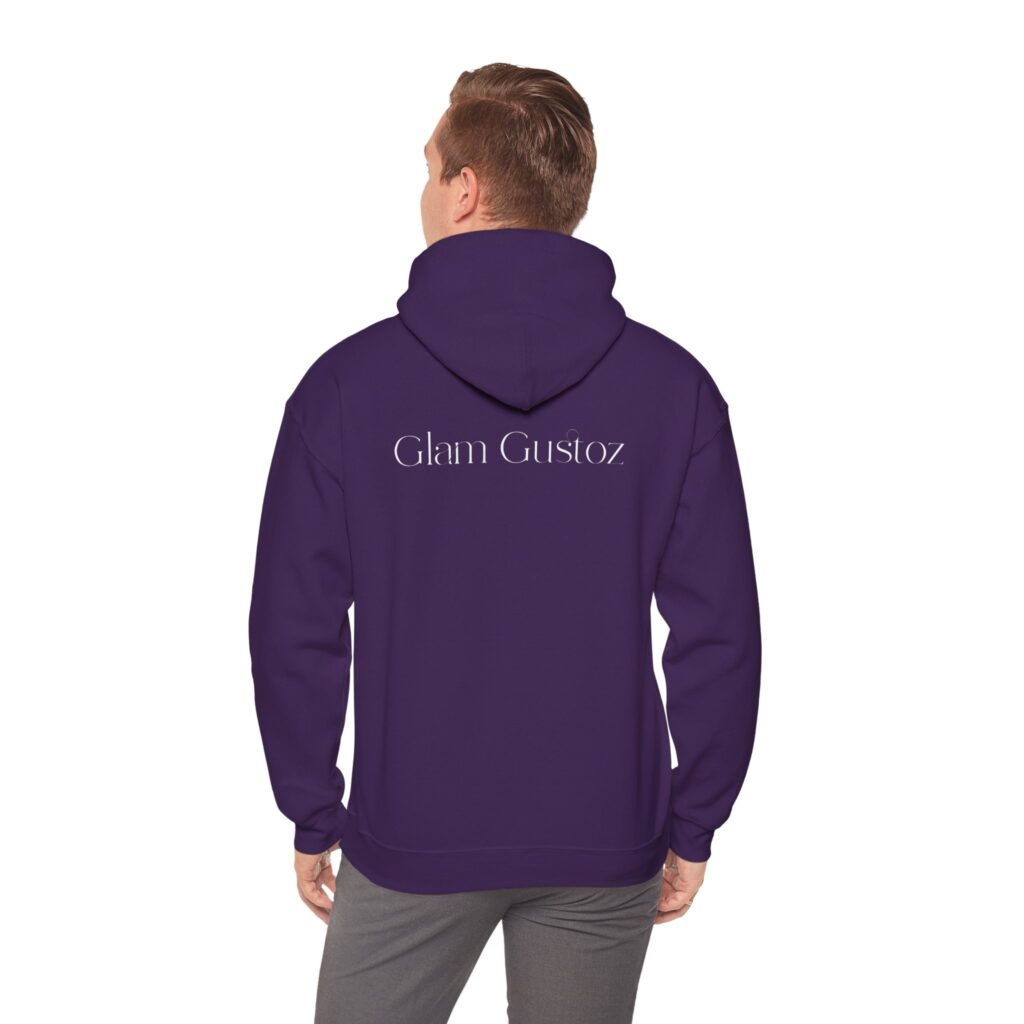 Glam Gustoz Signature Hoodie – White Edition 1 | Soft Aesthetic Self-Care Wear - Image 46