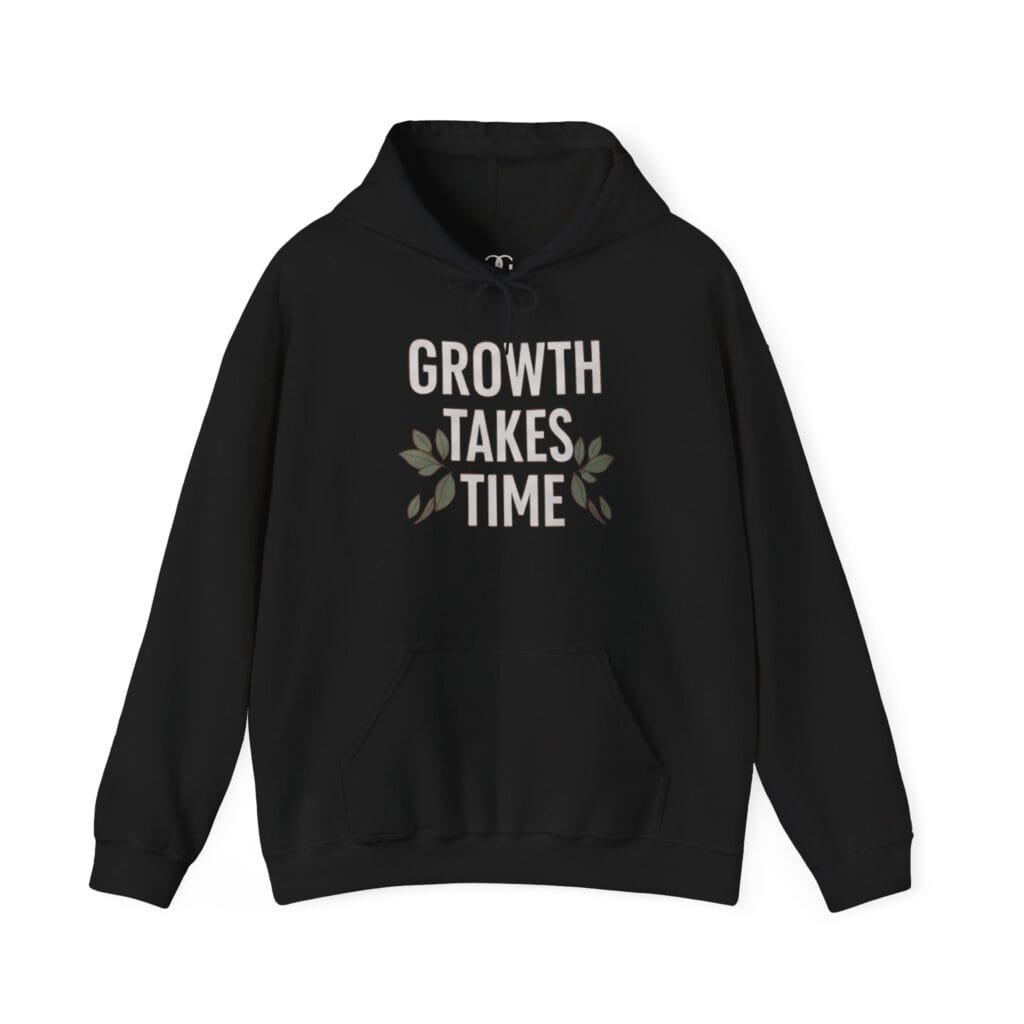 Growth Takes Time Hoodie | Gentle Reminder for Your Healing Journey 1 - Image 2