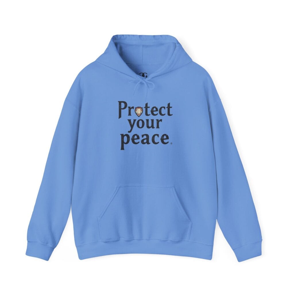 Protect Your Peace Hoodie 1 – Wear Your Emotional Armor Proudly | Mental Health Clothing - Image 14