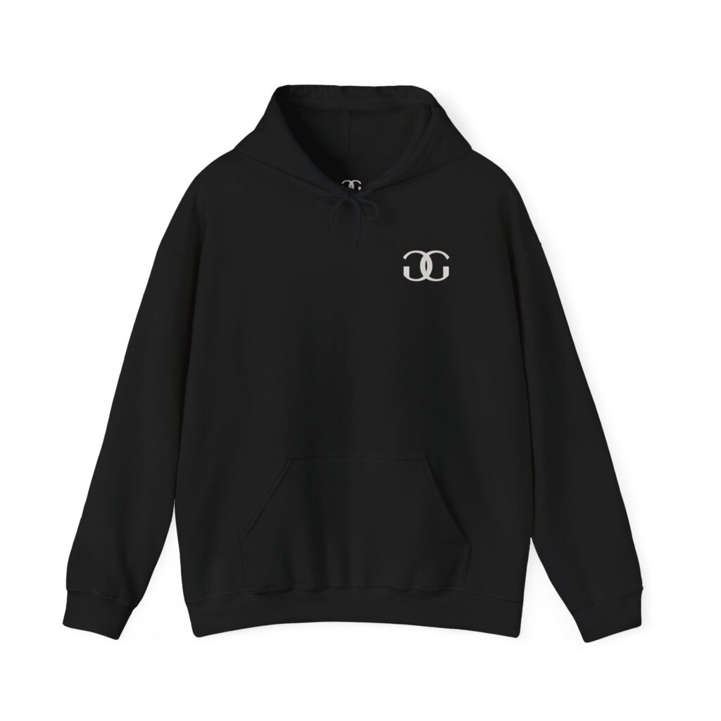 Glam Gustoz Signature Hoodie – White Edition 1 | Soft Aesthetic Self-Care Wear - Image 2