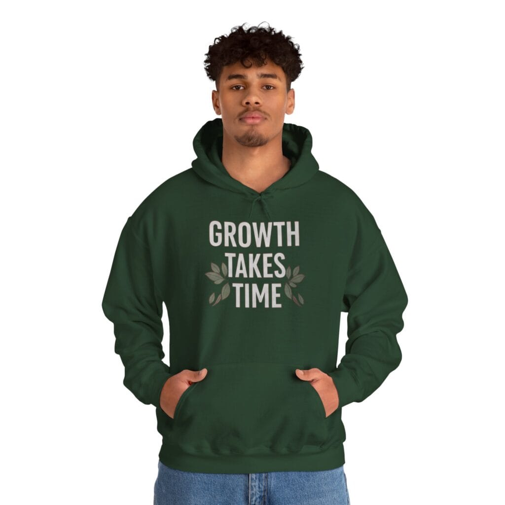 Growth Takes Time Hoodie | Gentle Reminder for Your Healing Journey 1 - Image 17