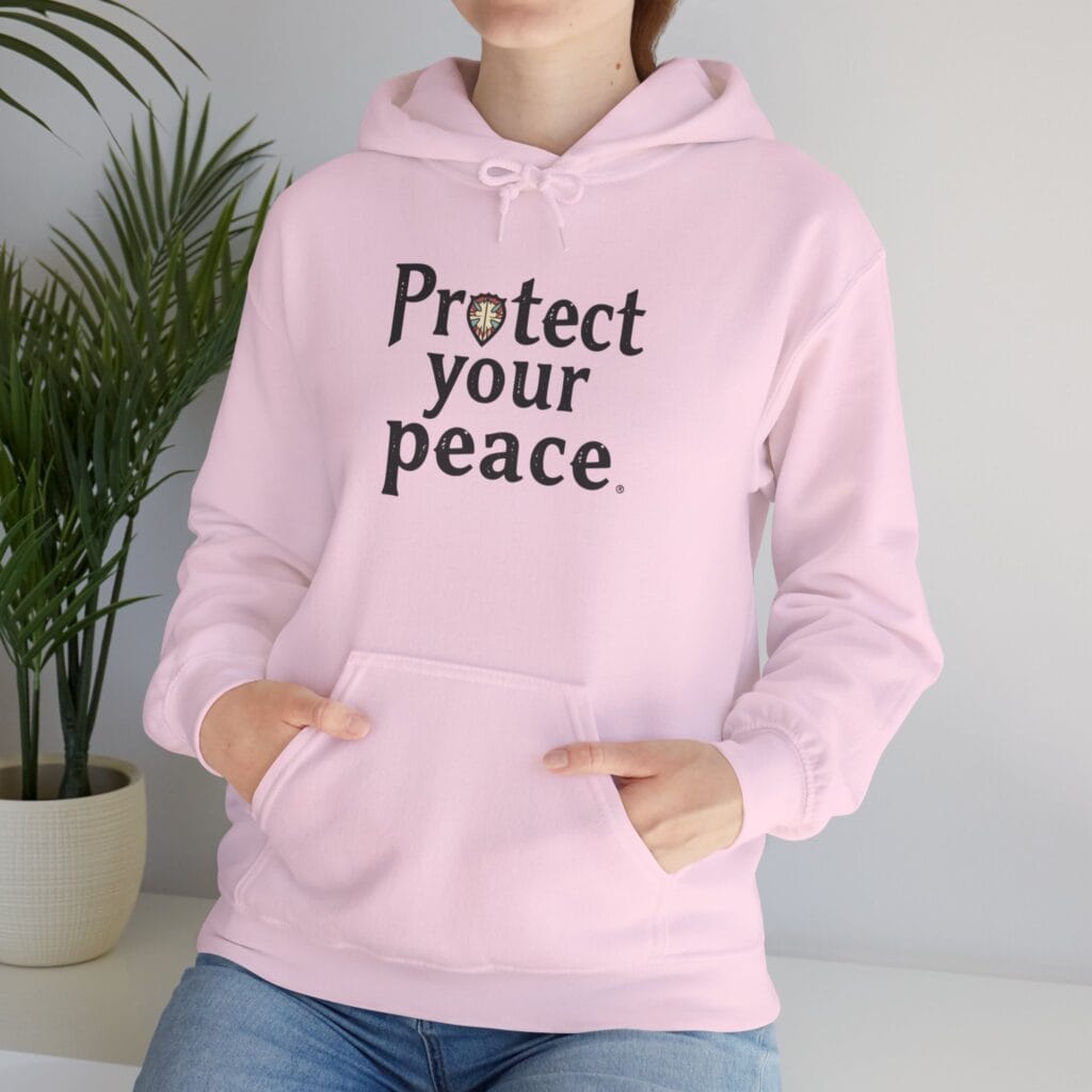 Protect Your Peace Hoodie 1 – Wear Your Emotional Armor Proudly | Mental Health Clothing - Image 25