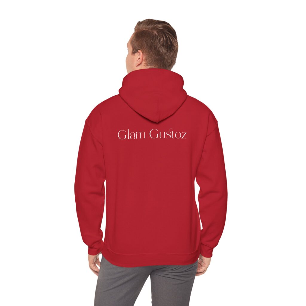 Glam Gustoz Signature Hoodie – White Edition 1 | Soft Aesthetic Self-Care Wear - Image 54