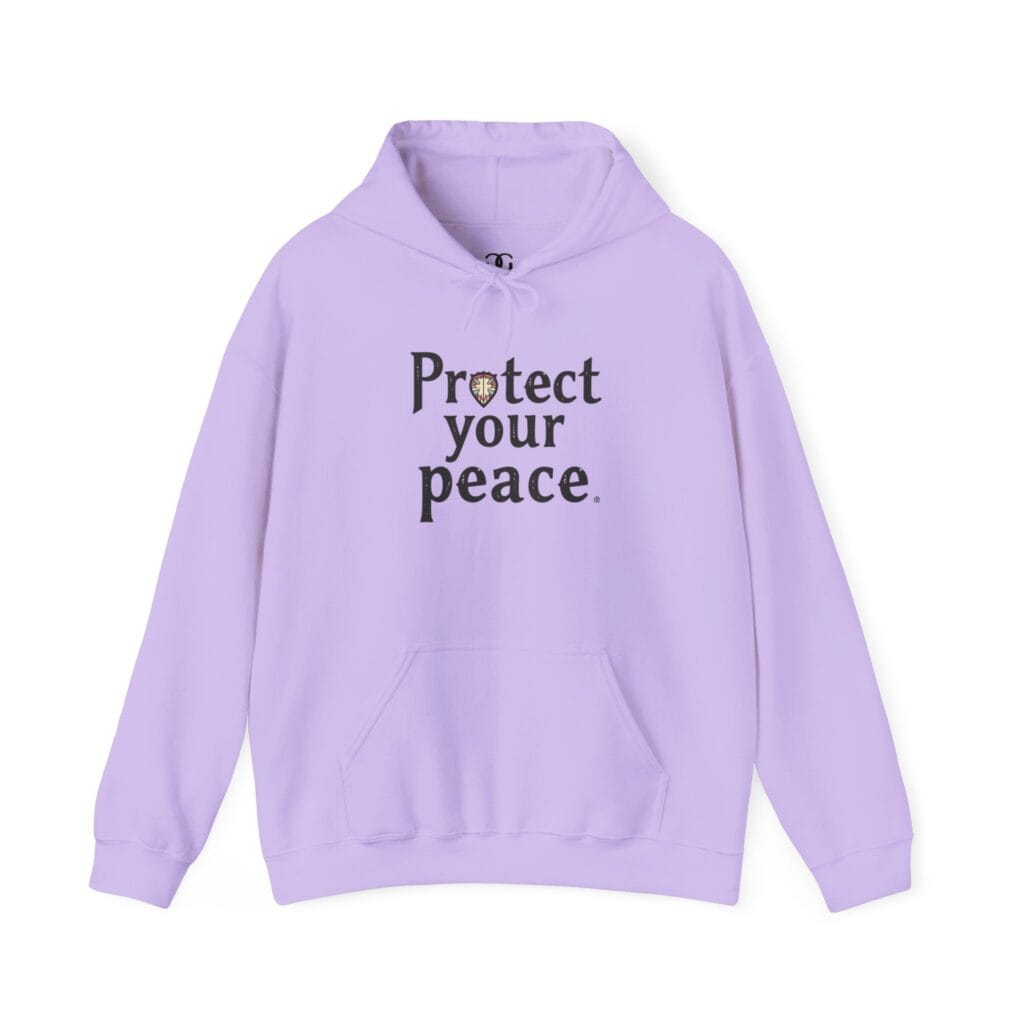 Protect Your Peace Hoodie 1 – Wear Your Emotional Armor Proudly | Mental Health Clothing - Image 18