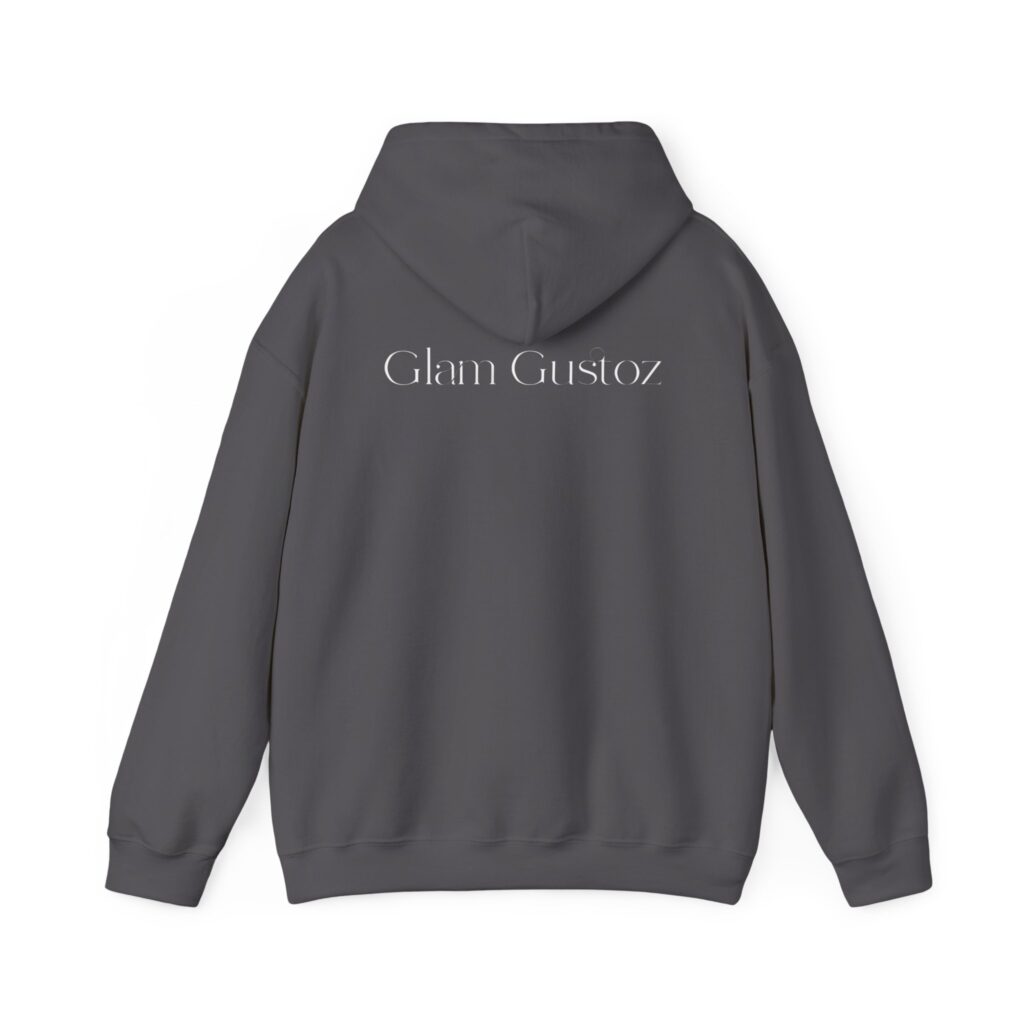 Glam Gustoz Signature Hoodie – White Edition 1 | Soft Aesthetic Self-Care Wear - Image 32